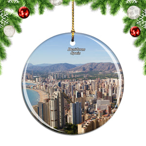 Spain Benidorm Christmas Ornament