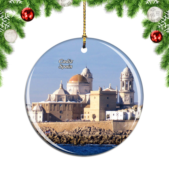 Spain Cadiz Cathedral Andalusia Christmas Ornament