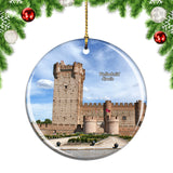 Spain Castle Valladolid Christmas Ornament