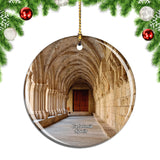 Spain Catalonia Romanesque Monastery Christmas Ornament