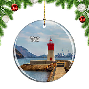 Spain Lighthouse Christmas Ornament Cartagena Murcia Christmas Ornament