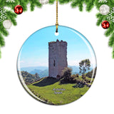 Spain Tower Penerudes Asturias Spain Christmas Ornament