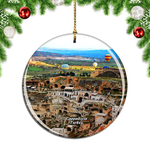 Turkey Baloon Cappadocia Cave Christmas Ornament