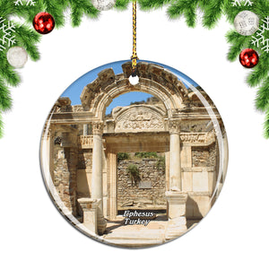 Turkey Ephesus Hadrian Temple Christmas Ornament