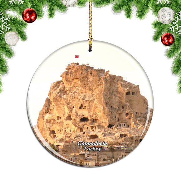 Turkey Uchisar Cappadocia Christmas Ornament