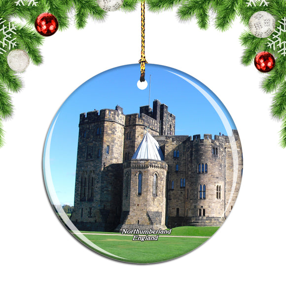 UK England Alnwick Castle Northumberland Christmas Ornament