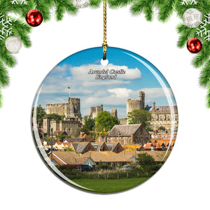 UK England Arundel Castle Christmas Ornament