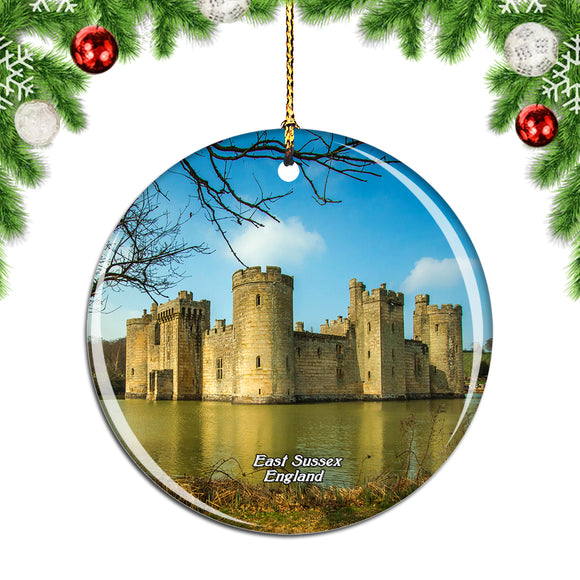 UK England Bodiam Castle East Sussex Christmas Ornament