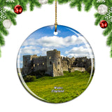 UK England Carew Castle Wales Christmas Ornament