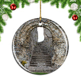 UK England Castle Acre Priory Norfolk Christmas Ornament