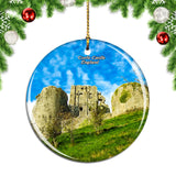 UK England Corfe Castle Christmas Ornament