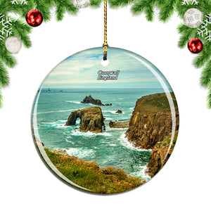 UK England Cornwall Christmas Ornament