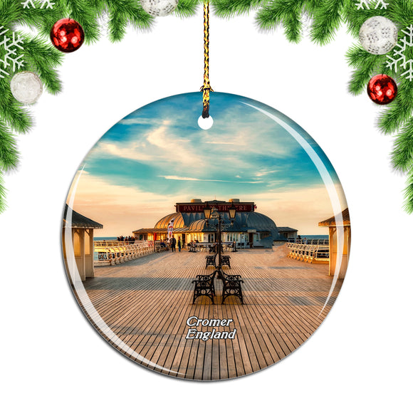 UK England Cromer Pier Christmas Ornament