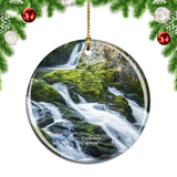 UK England Ingleton Waterfall Trail Yorkshire Christmas Ornament