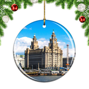 UK England Liverpool Christmas Ornament