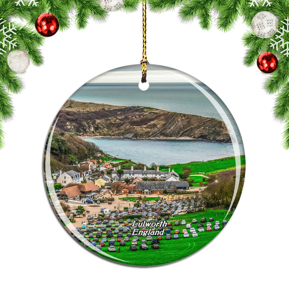 UK England Lulworth Cove Christmas Ornament