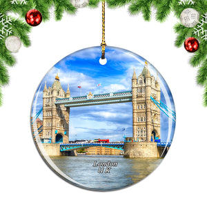 UK England Tower Bridge London Christmas Ornament