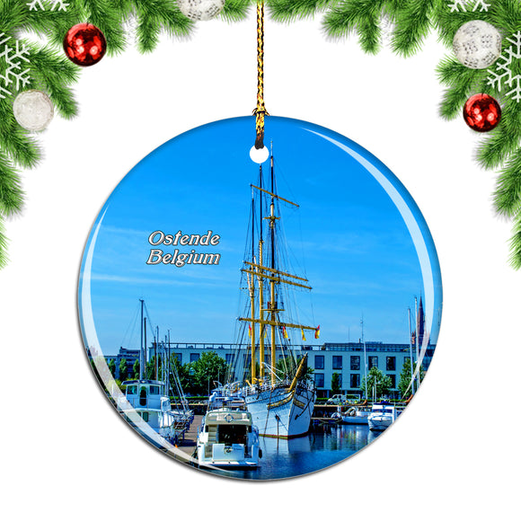 Belgium Ostende Christmas Ornament