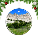 USA America Badland National Park South Dakota Christmas Ornament