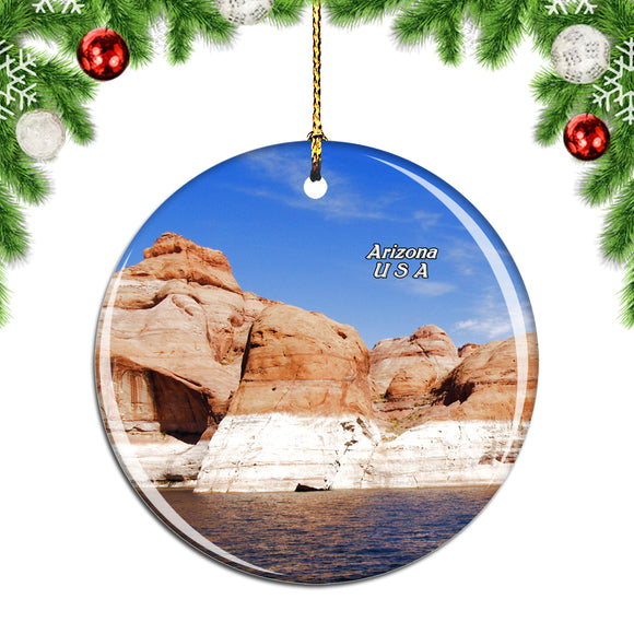 USA America Lake Powell Arizona Christmas Ornament