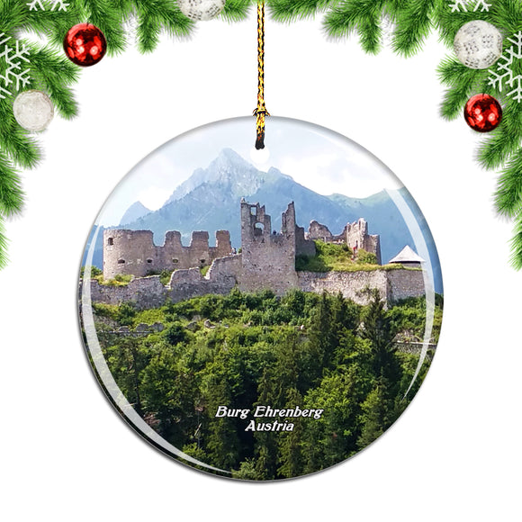 Austria Burg Ehrenberg Castle Christmas Ornament