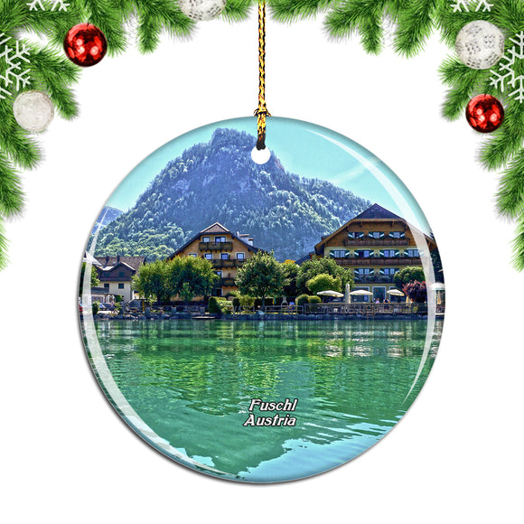 Austria Fuschl Lake Christmas Ornament