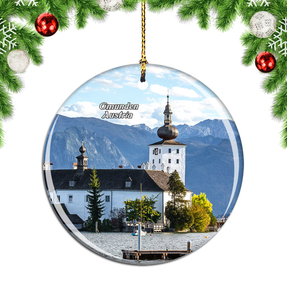 Austria Gmunden Castle Venue Christmas Ornament