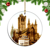 Belgium Saint Nicholas Church Ghent Christmas Ornament