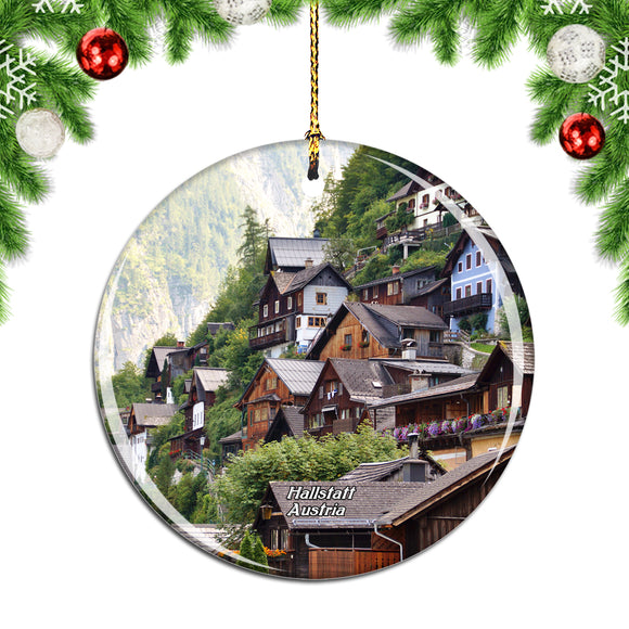 Austria Hallstatt House Christmas Ornament