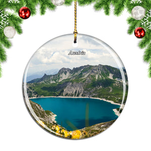 Austria Luenersee Bergsee Christmas Ornament