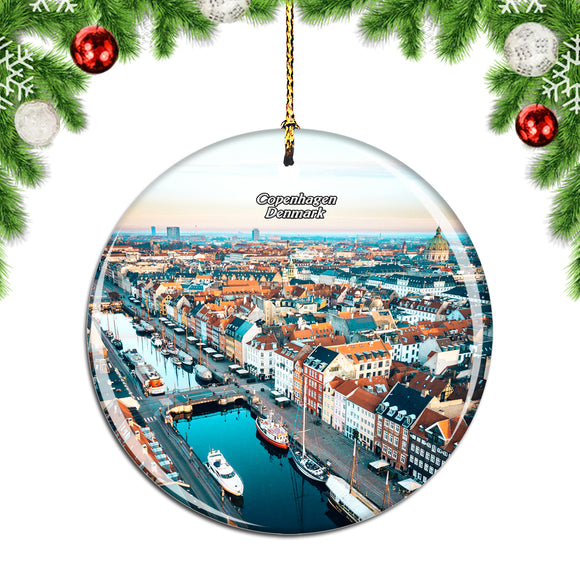 Denmark Copenhagen Christmas Ornament