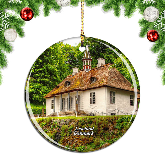 Denmark Liselund Island Christmas Ornament