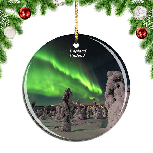 Finland Aurora Lapland Christmas Ornament