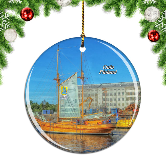 Finland Oulu Christmas Ornament