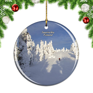 Finland Urho Kekkonen National Park Saariselka Christmas Ornament