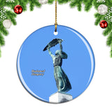 Hungary Budapest Statue Christmas Ornament