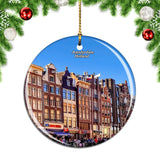 Netherlands Holland Amsterdam Street House Christmas Ornament