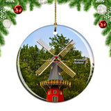 Netherlands Holland Dutch Windmill Christmas Ornament