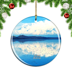 Salar de Uyuni Bolivia Christmas Ornament