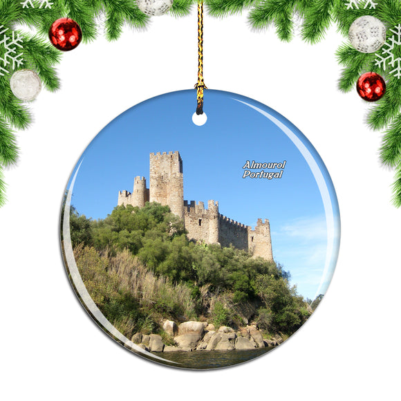 Portugal Almourol Castle Christmas Ornament