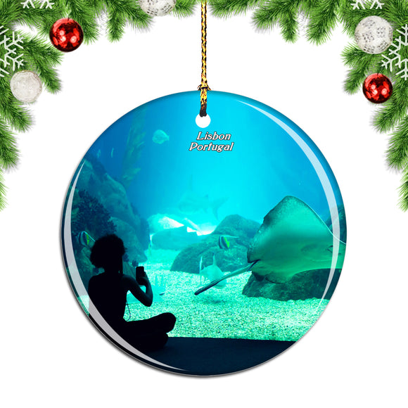 Portugal Aquarium Lisbon Christmas Ornament