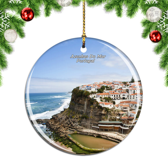 Portugal Azenhas Do Mar Christmas Ornament