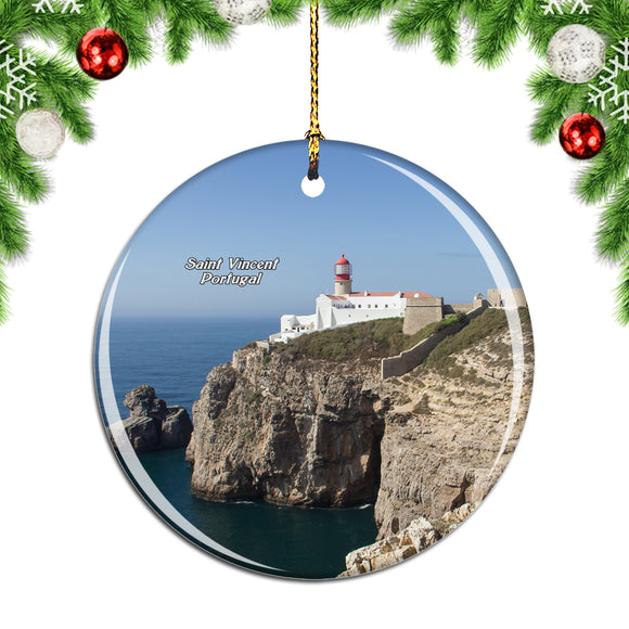 Portugal Cape Saint Vincent Christmas Ornament