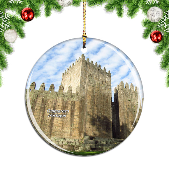 Portugal Guimaraes Castle Christmas Ornament