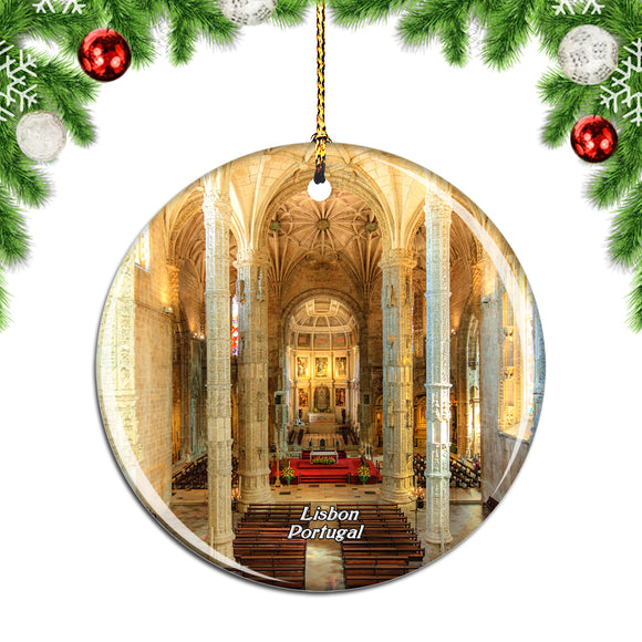 Portugal Jeronimos Monastery Lisbon Christmas Ornament