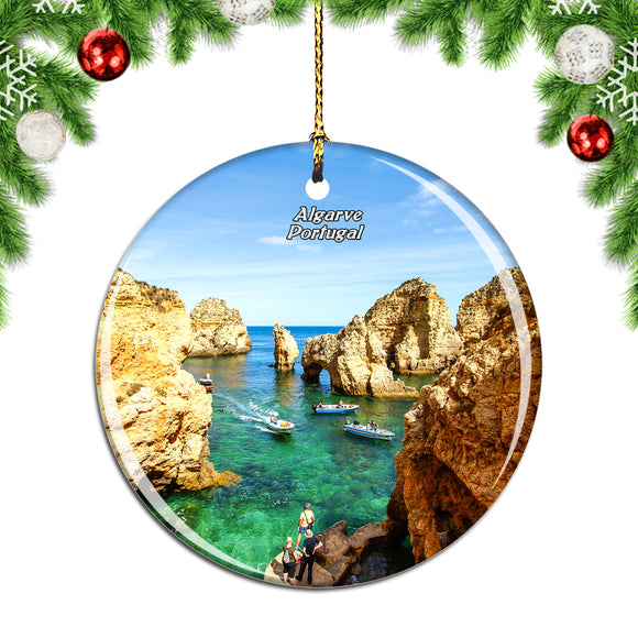 Portugal Lagos Coast Algarve Christmas Ornament