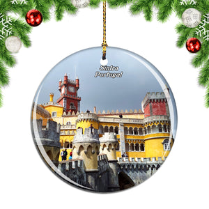 Portugal Sintra Castle Christmas Ornament