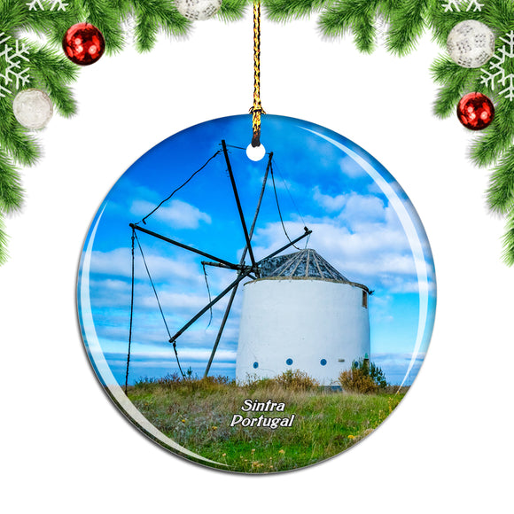 Portugal Sintra Mill Christmas Ornament