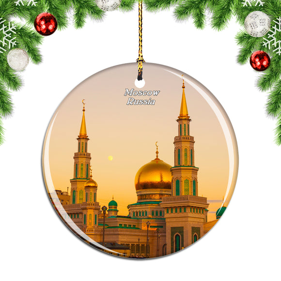 Russia Moscow Cathedral Mosque Christmas Ornament