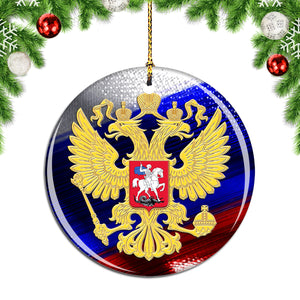 Russia Russian Flag Christmas Ornament